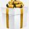 Gold Gift Box Clip Art