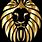 Gold Lion Symbol