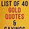 Gold Quotes and Sayings