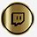Gold Twitch Logo