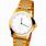 Gold Watch White Background