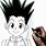 Gon Easy Drawing