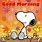 Good Morning Snoopy Fall