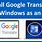Google Translate App Windows 10