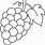 Grapes ClipArt Black and White