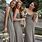 Gray Bridesmaid Dresses