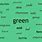 Green Color Word