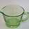 Green Glass Measuring Cup