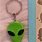 Green Head Alien Keychain