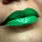 Green Lipstick Kiss