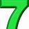 Green Number 7 Clip Art