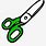 Green Scissors Cartoon