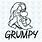 Grumpy Dwarf SVG Free