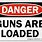 Gun Warning Signs