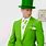 Guy in a Green Suit with a Top Hat