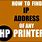 HP Printer IP Address Find