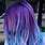 Hair Color Ideas Blue and Purplw