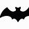 Halloween Bat Silhouette Template