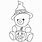 Halloween Bear Coloring Pages
