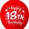 Happy Birthday 18 Balloons