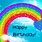 Happy Birthday with Rainbows