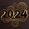 Happy New Year 2024 Black