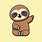 Happy Sloth Cartoon