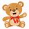 Happy Teddy Bear Cartoon