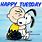 Happy Tuesday Snoopy Smiley Emoji