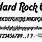 Hard Rock Cafe Font