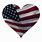 Heart with American Flag