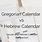 Hebrew Calendar vs GregorianCalendar
