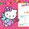 Hello Kitty Invitation Template