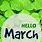 Hello March Green
