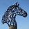 Horseshoe Horse Sculpture
