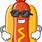 Hot Dog Cartoon Character