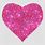 Hot Pink Glitter Heart