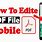 How to Edit PDF File in Mobile