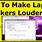 How to Make Laptop Speakers Louder