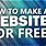 How to Make a Website for Free