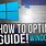 How to Optimize Windows 10