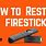 How to Reset Firestick