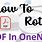 How to Rotate Text in OneNote