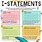 I-statements Worksheet