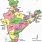 Indian Map in Telugu
