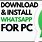 Install Whatsapp in Windows 10