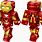 Iron Man Minecraft Skin Layout