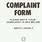 Joke Complaint Form