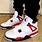 Jordan 4 Red Cement On Feet