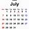 July 17 Calendar